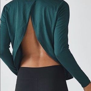 Fabletics open back shirt